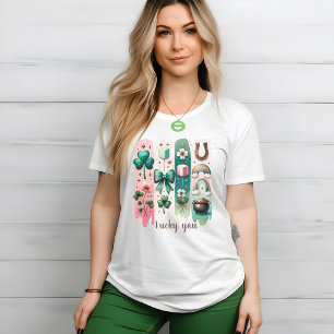 Bezaubernde Pinselstriche, individuell für grün un T-Shirt