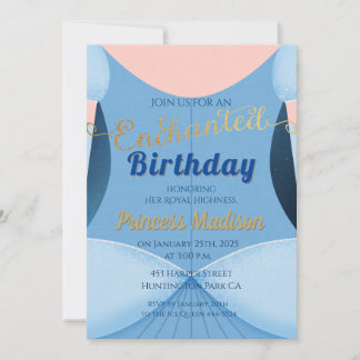 Bezaubernde Prinzessin zum Geburtstag Einladung