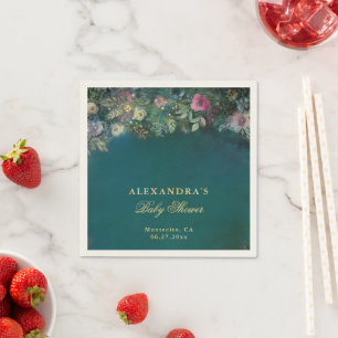 Bezaubernde Rose aus dem Wald Woodland Magic Babyd Serviette