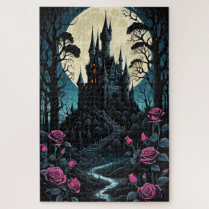 Bezaubernde Rose Burg Fantasy Puzzle
