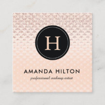 Bezaubernde Rosen-Goldgeschäfts-Karten-Schablone