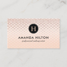 Bezaubernde Rosen-Goldgeschäfts-Karten-Schablone Visitenkarte