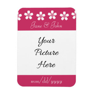Bezaubernde Sakura in Himbeere Rett-the-Date-Magne Magnet