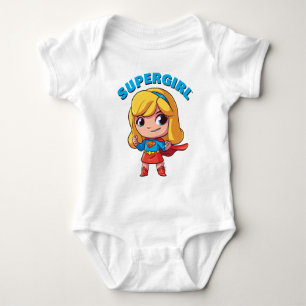 Bezaubernde Supergirl-Pose Baby Strampler