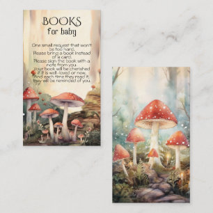 Bezaubernde Wald Toadstool Pilzbücher für Kinder Visitenkarte