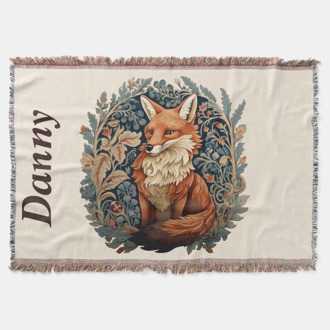 Bezaubernde Waldfoxen mit Individuelle Name Decke (Vorderseite)