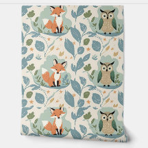 Bezaubernde Waldfreunde Fox & Owl Peel und Stick