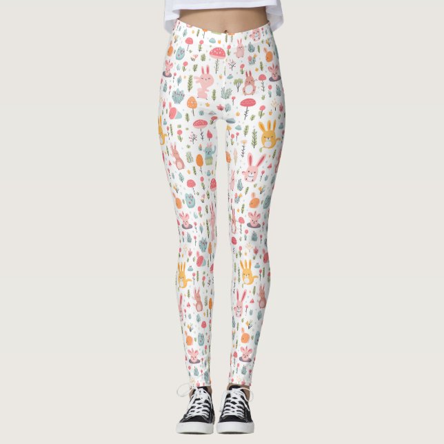 Bezaubernde Waldfreunde Leggings (Vorderseite)