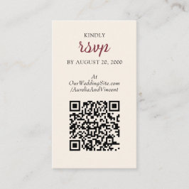 Bezaubernde Waldhochzeit Begleitkarte