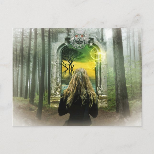 bezaubernde Waldkarte Postkarte (Vorderseite)