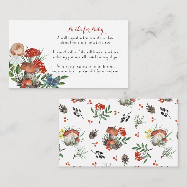 Bezaubernde Waldweihe | Buchanfrage Begleitkarte (Vorne/Hinten)