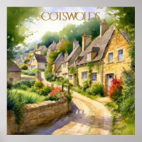 Bezaubernde Wasserfarbe in Cotswolds-Reisen