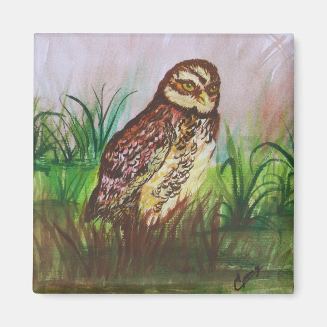 Bezaubernde Wasserfarben Kunst Magnet (Vorne)