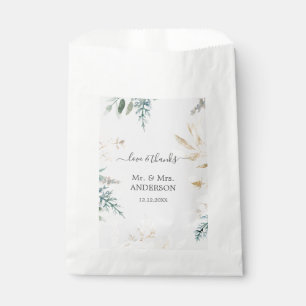 Bezaubernde Wasserfarbenwelt Goldene Hochzeit Geschenktütchen