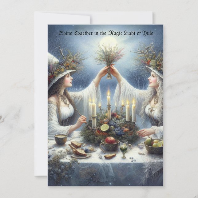 Bezaubernde Weihnachten-Feier - Flat Holiday Card Feiertagskarte (Vorderseite)