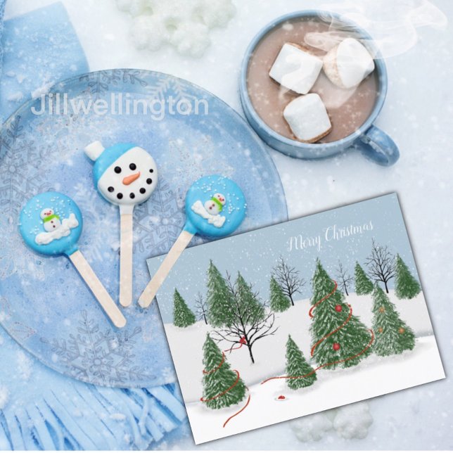 Bezaubernde Weihnachtsfeiertage Postkarte (Von Creator hochgeladen)