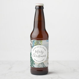 Bezaubernde Weihnachtskletter Bierflaschenetikett