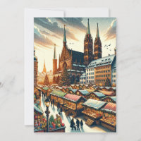 Bezaubernde Weihnachtsmärkte in Nürnberg Postkarte