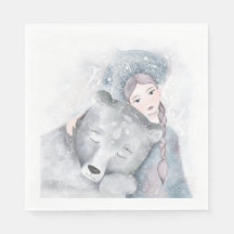 Bezaubernde Weihnachtszeit für Mädchen und Bären