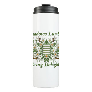 Bezaubernde Wiesen Lumbar Frühjahr Delight Pillow Thermosbecher