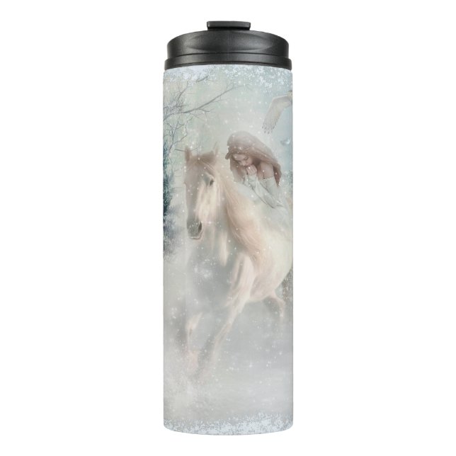 Bezaubernde Winterprinzessin Thermosbecher (Vorderseite)