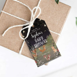 Bezaubernde Woodland Baby Dusche Danke Tag Geschenkanhänger