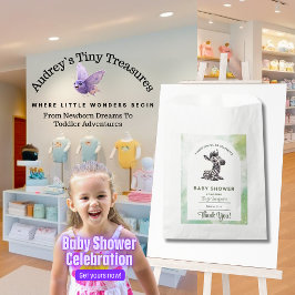 Bezaubernder Cartoon Zebra Babydusche Geschenktütchen