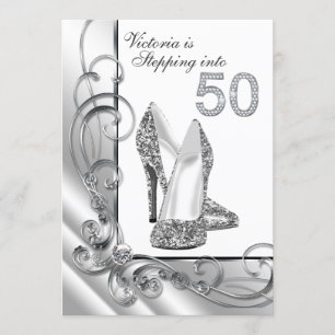 Bezaubernder Diamant, der in ein 50 Einladung