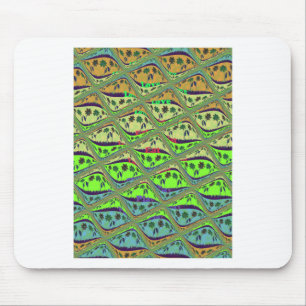 Bezaubernder eklektischer Garten Schachbrettblumen Mousepad