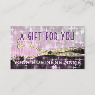 Bezaubernder Hairstylist-Geschenkgutschein Rabattkarte
