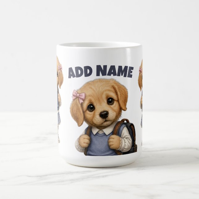 bezaubernder Labrador-Welpe-Mädchen-Tasse Kaffeetasse (Mittel)
