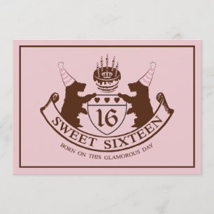 Bezaubernder Mode-Couture-Mädchen-16. Einladung