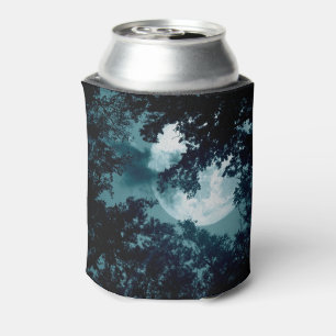 Bezaubernder Nachtwald mit Vollmond Dosenkühler