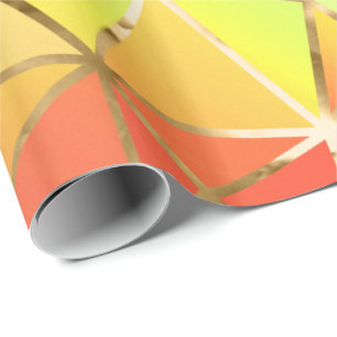 Bezaubernder Regenbogen-goldenes Geschenkpapier