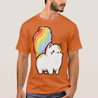 bezaubernder RegenbogenkatzenSchwanz T-Shirt