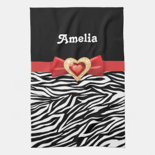 Zebra Geschirrtucher Zazzle At