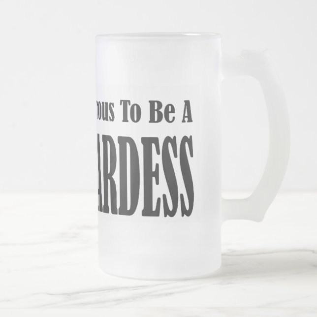 Bezaubernder Stewardess Mattglas Bierglas (Rechts)