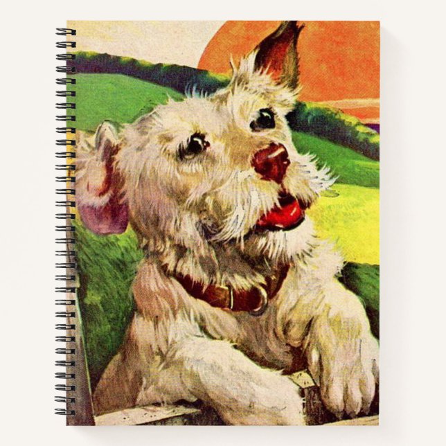 bezaubernder Terrier Notizbuch (Vorderseite)