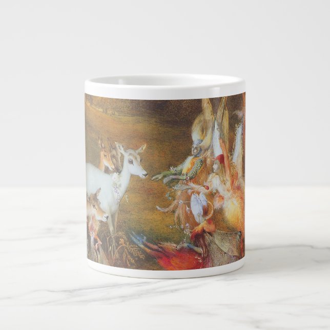 Bezaubernder Wald von Künstler John Anster Fitzger Jumbo-Tasse (Vorderseite)