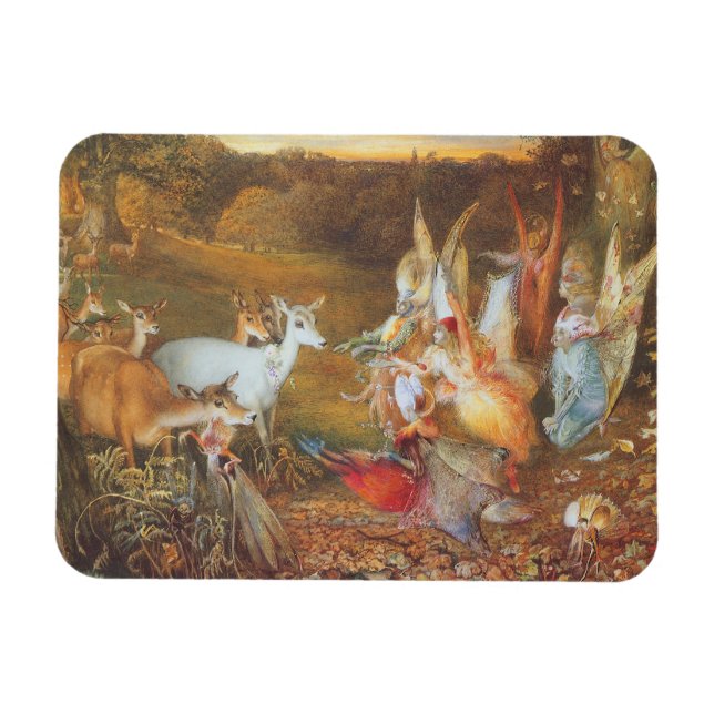 Bezaubernder Wald von Künstler John Anster Fitzger Magnet (Horizontal)