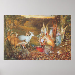 Bezaubernder Wald von Künstler John Anster Fitzger Poster