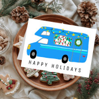 Bezaubernder Weihnachts-Camper Vintage-RV-Weihnach