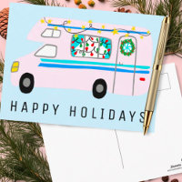Bezaubernder Weihnachts-Camper Vintage-RV-Weihnach