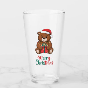 Bezaubernder Weihnachtsbär Glas