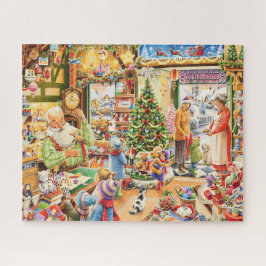 Bezaubernder Weihnachtsspielzeugladen Besuch Puzzle