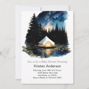 Bezauberndes Abenteuer im Wald erwartet Kinderdusc Einladung