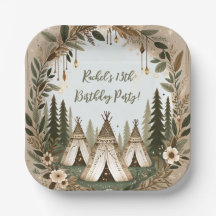 Bezauberndes Boho Forest Teepee Sleepover Party