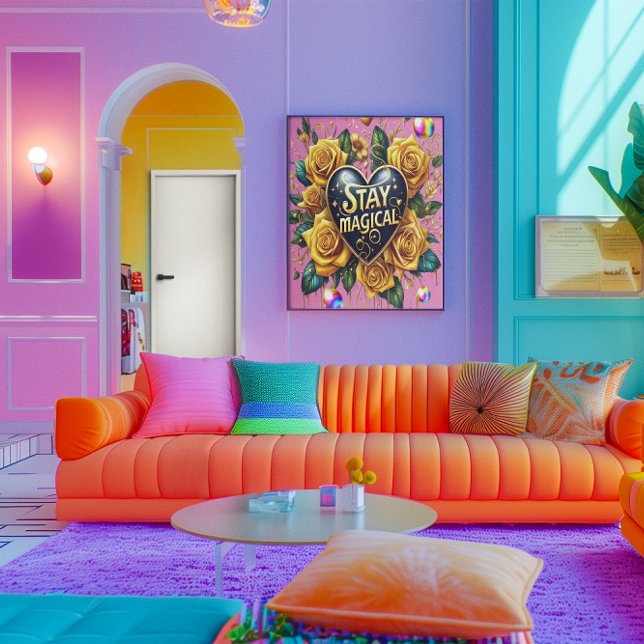 Bezauberndes Bouquet mit goldenen Rose und Herz 18 Poster (Von Creator hochgeladen)