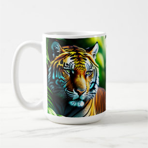 Bezauberndes Dschungeltiger - feurig und kostenlos Kaffeetasse