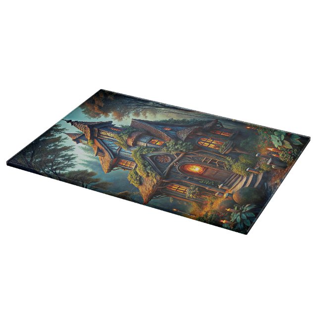 Bezauberndes Forest Abode Cutting Board Schneidebrett (Ecke)